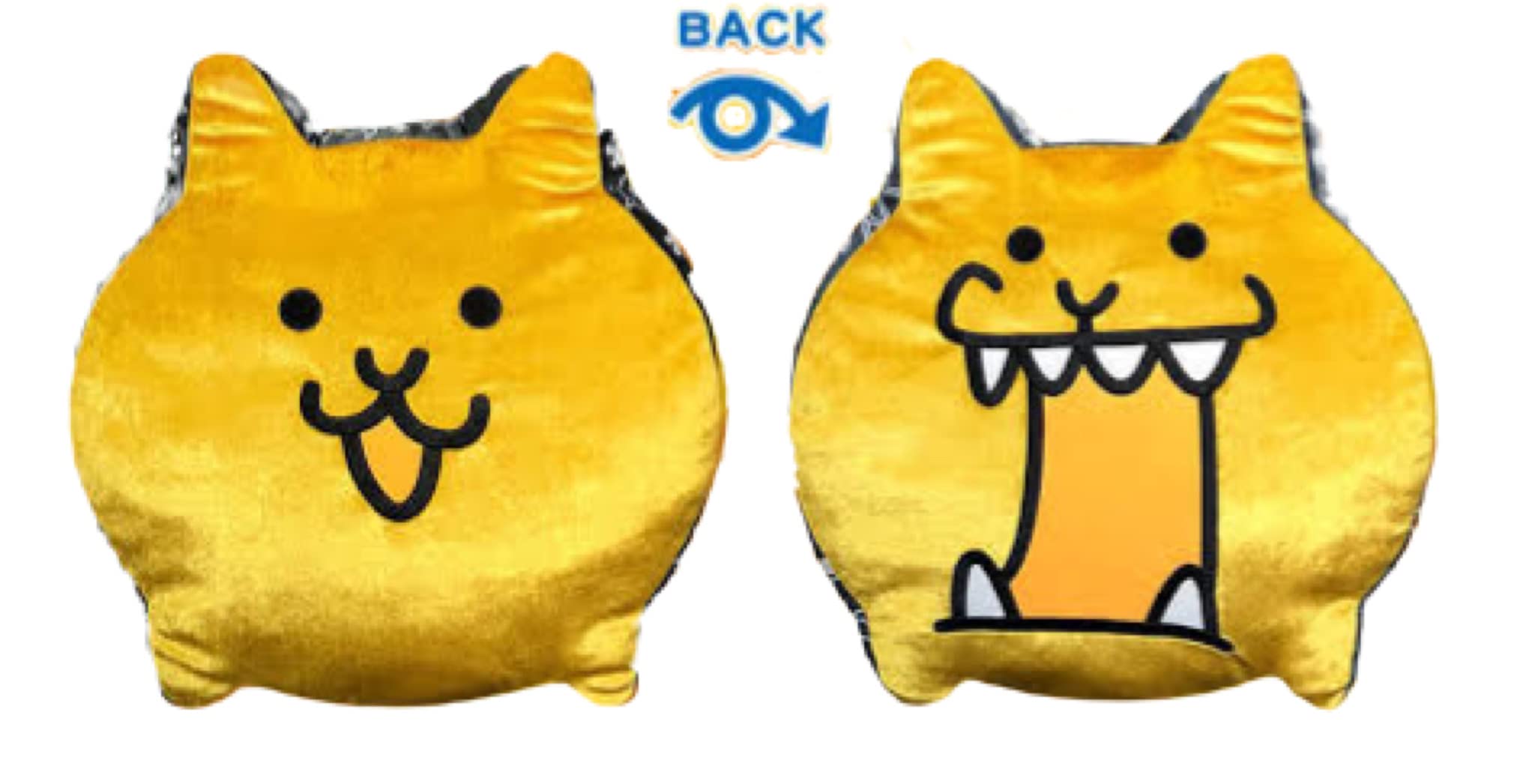 Amazon.co.jp: にゃんこ大戦争 ダイカットリバーシブルクッション (金